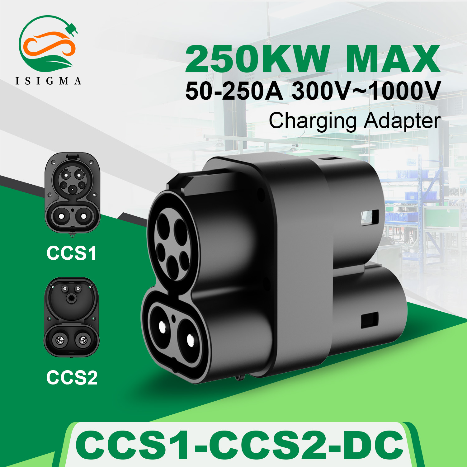 Ccs2 To Ccs1 Fast Charge Adapter 250Kw - Adaptateur CCS1 vers CCS2, DC vers