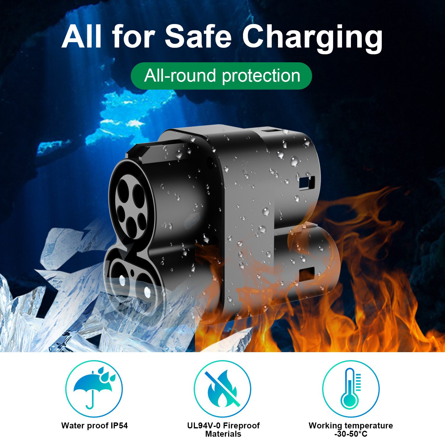 Adaptateur CCS1 vers CCS2, DC  - Ccs2 To Ccs1 Fast Charge Adapter 250Kw avis et prix
